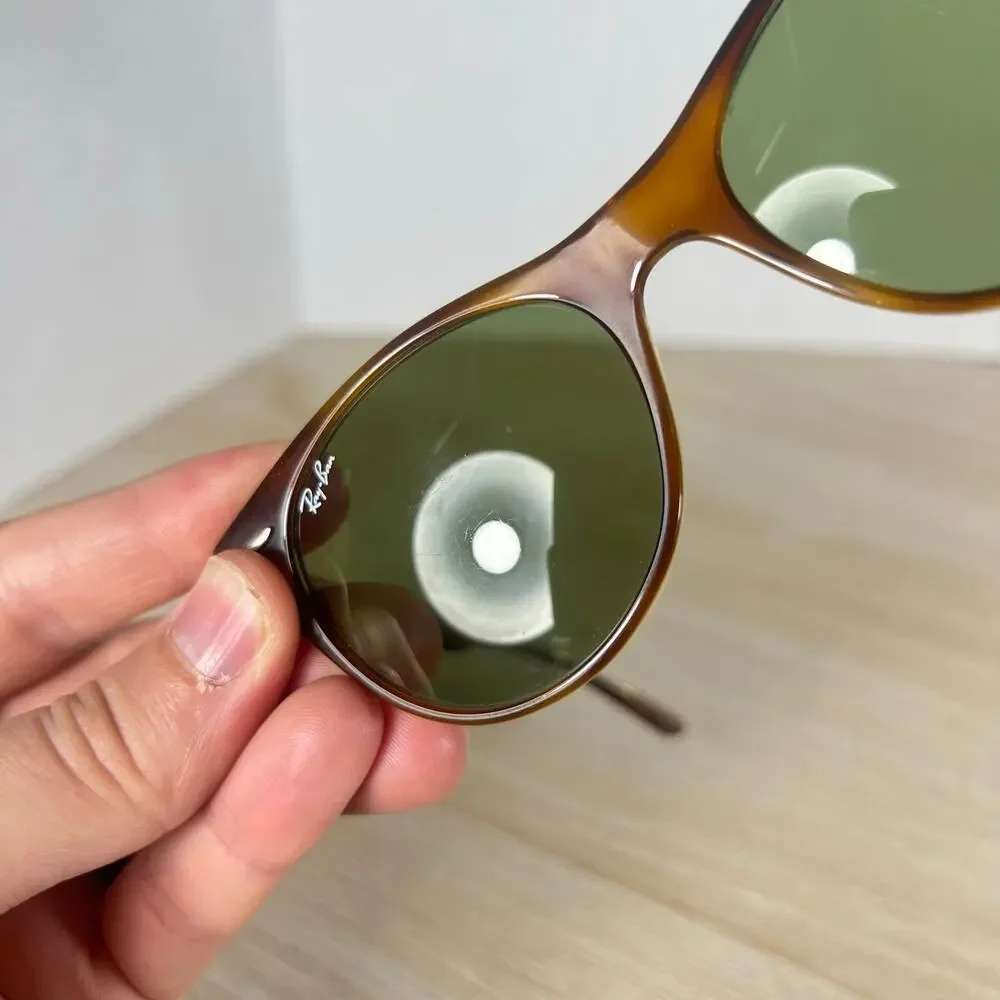 Ray-Ban RB2185 1293/1E Sunglasses Green Tint READ DESC Havana Brown 52-18-145